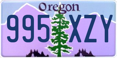 OR license plate 995XZY