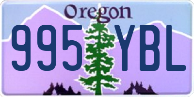 OR license plate 995YBL