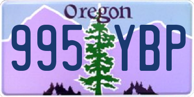 OR license plate 995YBP