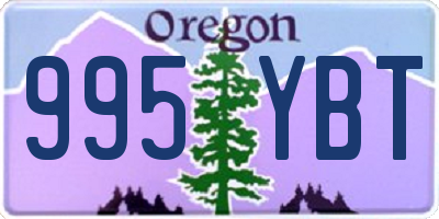 OR license plate 995YBT