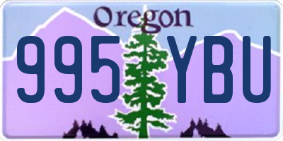 OR license plate 995YBU