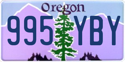 OR license plate 995YBY