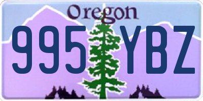 OR license plate 995YBZ