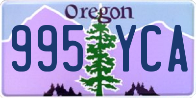 OR license plate 995YCA