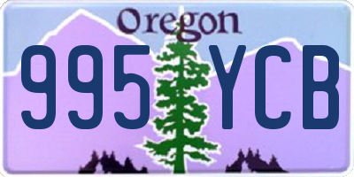 OR license plate 995YCB