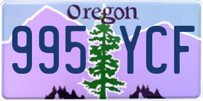 OR license plate 995YCF
