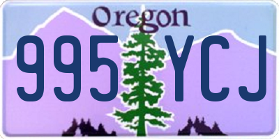 OR license plate 995YCJ
