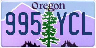 OR license plate 995YCL