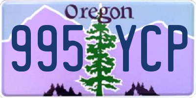 OR license plate 995YCP