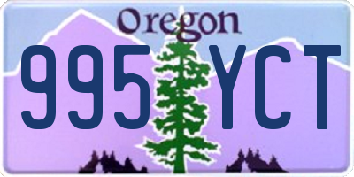 OR license plate 995YCT