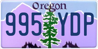 OR license plate 995YDP