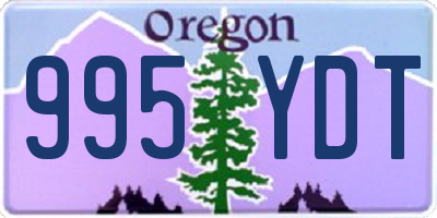 OR license plate 995YDT