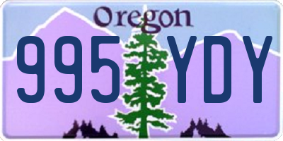 OR license plate 995YDY