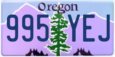 OR license plate 995YEJ