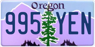 OR license plate 995YEN