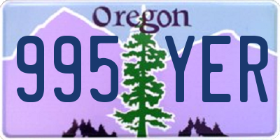 OR license plate 995YER