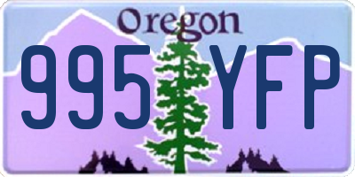 OR license plate 995YFP