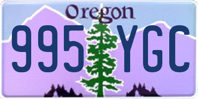 OR license plate 995YGC