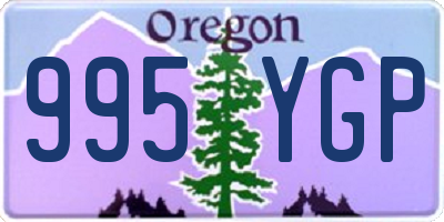 OR license plate 995YGP