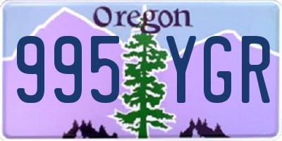 OR license plate 995YGR