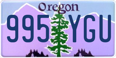 OR license plate 995YGU
