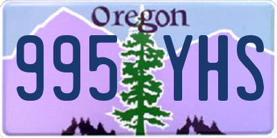 OR license plate 995YHS