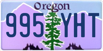 OR license plate 995YHT