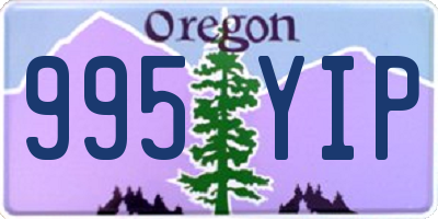 OR license plate 995YIP