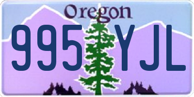 OR license plate 995YJL