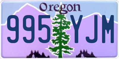 OR license plate 995YJM