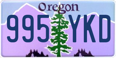OR license plate 995YKD