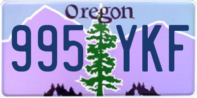 OR license plate 995YKF