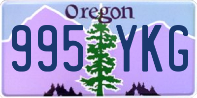 OR license plate 995YKG