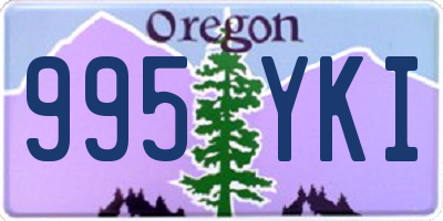 OR license plate 995YKI