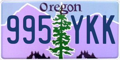 OR license plate 995YKK