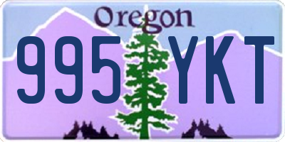 OR license plate 995YKT