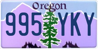 OR license plate 995YKY