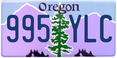 OR license plate 995YLC