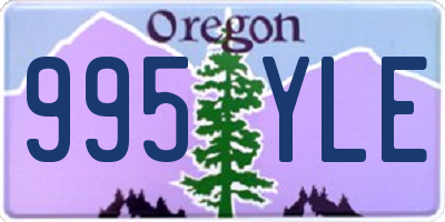 OR license plate 995YLE