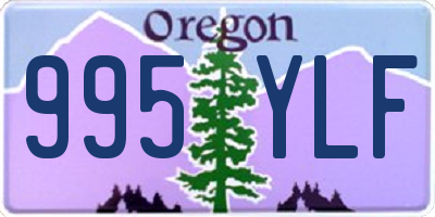 OR license plate 995YLF