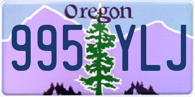 OR license plate 995YLJ