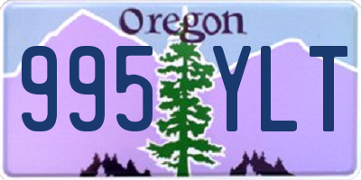 OR license plate 995YLT