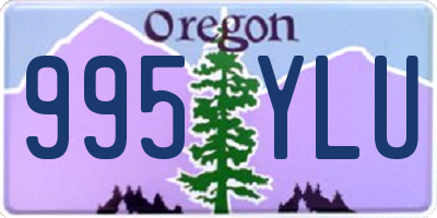 OR license plate 995YLU