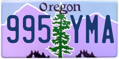 OR license plate 995YMA