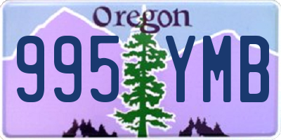 OR license plate 995YMB