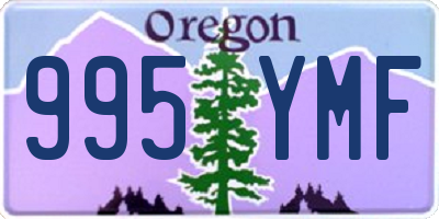 OR license plate 995YMF