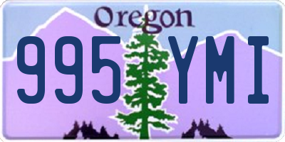 OR license plate 995YMI