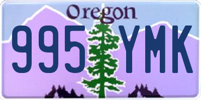 OR license plate 995YMK