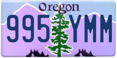 OR license plate 995YMM