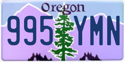 OR license plate 995YMN